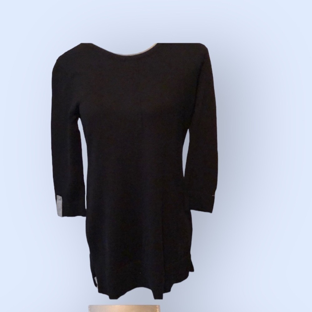 Karen scott black tunic sweater. Sm